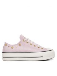 Converse Trampki Chuck Taylor All Star Lift Platform Heathered Glam​ A17595C Różowy. Czerwone trampki Converse, bez wzorów, z materiału, bez zapięcia. Za 419.99 zł.