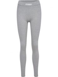 Damskie legginsy Hummel Elemental. Szare legginsy Hummel, l, bez wzorów, z bawełny, z podwyższonym stanem. Za 191.00 zł.