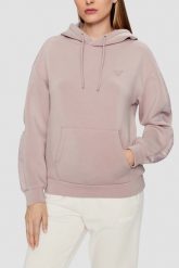 GUESS Taupe bluza damska Brenda, Rozmiar M. Brązowe bluzy sportowe Guess, m, z aplikacjami, z kapturem. W wyprzedaży za 189.99 zł.