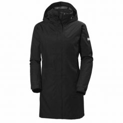 Płaszcz ocieplany dla kobiet Helly Hansen Aden. Czarne płaszcze Helly Hansen, xs, bez wzorów, z materiału, bez kaptura. Za 698.50 zł.