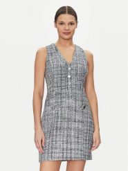 Guess Sukienka koktajlowa W5GK0E WH7I0 Szary Bodycon Fit. Szare sukienki Guess, z aplikacjami, z syntetyku, wizytowe, bez kołnierzyka, bez ramiączek, bodycon. Za 377.00 zł.