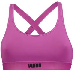 Puma stanik sportowy damski L, średnie podtrzymanie, fioletowy. Fioletowe bielizna sportowa Puma, l, bez wzorów, z elastanu. Za 116.99 zł.