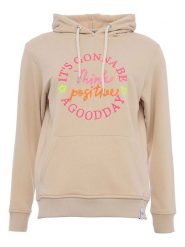 Zwillingsherz Bluza "Delinda" w kolorze beżowym rozmiar: L/XL. Brązowe bluzy Zwillingsherz, l, bez wzorów, z kapturem. Za 215.95 zł.
