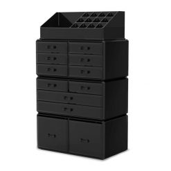 UNIQ UNIQ XXL Kosmetyczka z 12 szufladami i 16 przegródkami Kuferki do makijażu 1 ct Czarny. Zestawy Uniq. Za 211.64 zł.