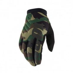 Rękawiczki rowerowe 100% Brisker Gloves. Brązowe rękawiczki 100%, bez wzorów, sportowe. Za 102.99 zł.