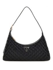 Guess Torebka w kolorze czarnym - 28 x 16 x 6 cm rozmiar: onesize. Czarne torby na ramię Guess, z aplikacjami, z materiału, na ramię, pikowane, bez dodatków. Za 484.31 zł.