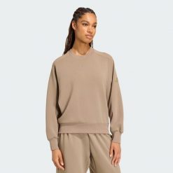 Bluza Soft Lux Loose. Zielone bluzy Adidas, xs, bez wzorów, z bawełny, bez kaptura. Za 299.00 zł.