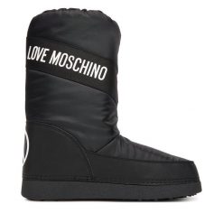 Śniegowce LOVE MOSCHINO. Czarne trapery i śniegowce Love Moschino. Za 579.99 zł.