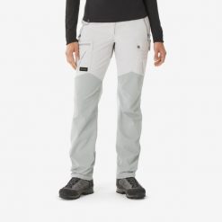 Spodnie trekkingowe damskie Simond MT500 wytrzymałe. Szare spodnie sportowe SIMOND, l, bez wzorów, z tkaniny, trekkingowe. Za 169.98 zł.