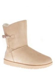 ISLAND BOOT Botki zimowe "Emmy" w kolorze beżowym rozmiar: 37. Brązowe botki Island Boot, na zimę, bez wzorów, z materiału, bez obcasa, bez zapięcia. Za 127.65 zł.