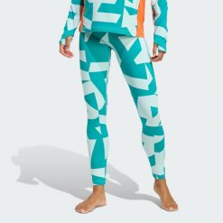 Legginsy bazowe Multi Synthetic Base Layer. Brązowe legginsy Adidas, uniwersalny, bez wzorów. Za 219.00 zł.