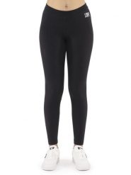Legginsy z bawełna z krój slim na co dzień. Czarne legginsy LEONE 1947 APPAREL, xs, bez wzorów, z bawełny. Za 164.19 zł.
