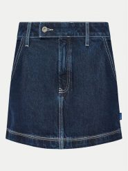 HUGO Spódnica jeansowa mini 50531831 Granatowy Regular Fit. Niebieskie spódnice Hugo, l, bez wzorów, z bawełny, mini. Za 259.99 zł.
