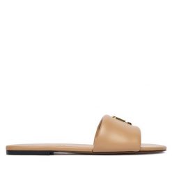 Klapki Marc Jacobs. Brązowe klapki Marc Jacobs, bez wzorów, bez obcasa. Za 999.99 zł.
