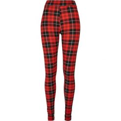 Damskie Legginsy W Delikatną Kratkę. Czerwone legginsy Urban Classics, xl, bez wzorów. Za 72.99 zł.