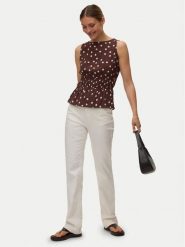Vero Moda Bluzka Elisa 10347963 Brązowy ciemny Loose Fit. Brązowe bluzki Vero Moda, m, bez wzorów, z wiskozy, bez kołnierzyka, bez ramiączek. Za 139.99 zł.