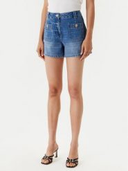 Morgan Szorty jeansowe 251-SHAMIZ Niebieski Slim Fit. Niebieskie szorty Morgan, bez wzorów, z bawełny. Za 189.99 zł.