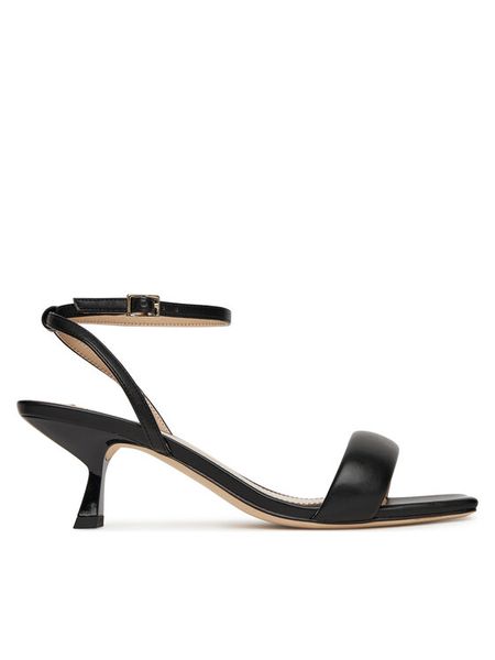 Marella Sandały Coimbra 2513521037200 Czarny. Czarne sandały Marella, bez wzorów, ze skóry, bez obcasa, na szpilce, bez zapięcia. Za 769.99 zł.