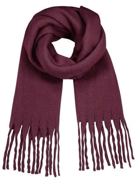 Eight2Nine Szal w kolorze bordowym rozmiar: onesize. Czerwone szaliki Eight2Nine, bez wzorów, z materiału. Za 96.14 zł.