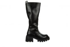 Kozaki Bayla-112 0630-8292 01 Black 112079, Czarny, Skóra naturalna - 38. Czarne kozaki Bayla, z gumy, bez obcasa, bez zapięcia. W wyprzedaży za 489.99 zł.