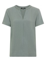 Olsen Koszulka w kolorze khaki rozmiar: 40. Brązowe bluzki Olsen, bez wzorów, bez kołnierzyka, bez ramiączek. Za 102.66 zł.