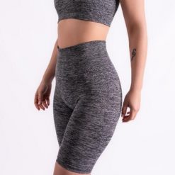 Krótkie legginsy sportowe dla kobiet Xtreme Sportswear Antracyt melanż. Szare legginsy XTREME, m, bez wzorów, na fitness i siłownię. Za 99.99 zł.