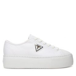 Trampki Guess. Białe trampki Guess, z aplikacjami, bez zapięcia. Za 479.99 zł.