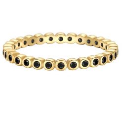 Glanzstücke München Pierscionek z Srebra Sterling w zlocie zóltym z Cyrkonia Pierścionki 1 ct Damski. Żółte pierścionki Glanzstücke München, z cyrkonią, pozłacane. Za 249.99 zł.