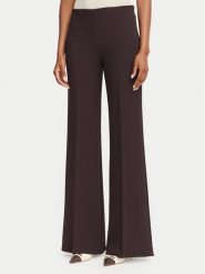 Rinascimento Spodnie palazzo CFC0130163003 Brązowy ciemny Wide Leg. Brązowe spodnie materiałowe Rinascimento, s, bez wzorów, z materiału. Za 449.99 zł.