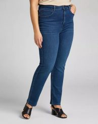 LEE CLASSIC STRAIGHT PLUS DAMSKIE SPODNIE JEANSOWE JEANSY DARK SYLVIE L32JPVWM 112107646. Jeansy Lee, l, bez wzorów. Za 239.99 zł.