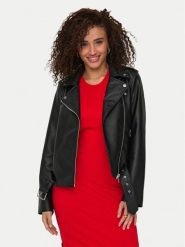 ONLY Kurtka z imitacji skóry Mille 15357332 Czarny Slim Fit. Czarne kurtki Only, xl, bez wzorów, ze skóry, bez kaptura. Za 259.99 zł.