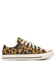 Converse Trampki Chuck Taylor All Star Cow Print A17920C Pomarańczowy. Brązowe trampki Converse, bez wzorów, z materiału, bez zapięcia. Za 329.99 zł.