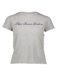 Pepe Jeans Koszulka w kolorze szarym rozmiar: XL. Szare bluzki Pepe Jeans, xl, bez wzorów, z jeansu, bez kołnierzyka, bez ramiączek. Za 70.41 zł.