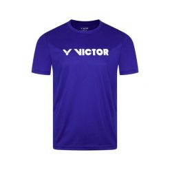 Koszulka sportowa unisex VICTOR T-43104 B. Niebieskie koszulki sportowe Victor, bez wzorów, bez ramiączek. Za 89.99 zł.