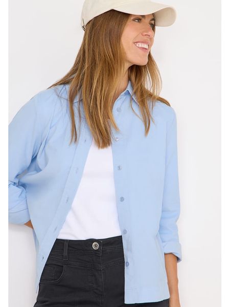 Cecil Koszula w kolorze błękitnym rozmiar: M. Niebieskie koszule Cecil, m, bez wzorów, z bawełny, bez kołnierzyka, bez ramiączek. Za 127.65 zł.