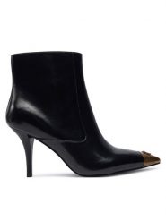 PINKO Botki Lucy 11 SD0177 P043 Czarny. Czarne botki Pinko, bez wzorów, ze skóry, bez obcasa, na szpilce, bez zapięcia. Za 1,349.00 zł.