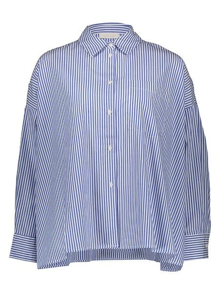 Rich & Royal Bluzka w kolorze błękitnym rozmiar: 42. Niebieskie bluzki Rich & Royal, bez wzorów, z bawełny, bez kołnierzyka, bez ramiączek. Za 195.99 zł.