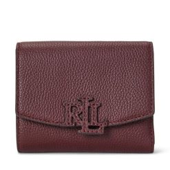 Portfel damski LAUREN RALPH LAUREN. Czerwone portfele Lauren Ralph Lauren, bez wzorów. Za 589.99 zł.