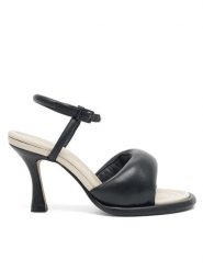 Gino Rossi Sandały SEWILLA-02 Czarny. Czarne sandały Gino Rossi, bez wzorów, ze skóry, bez obcasa, na szpilce, bez zapięcia. Za 399.99 zł.