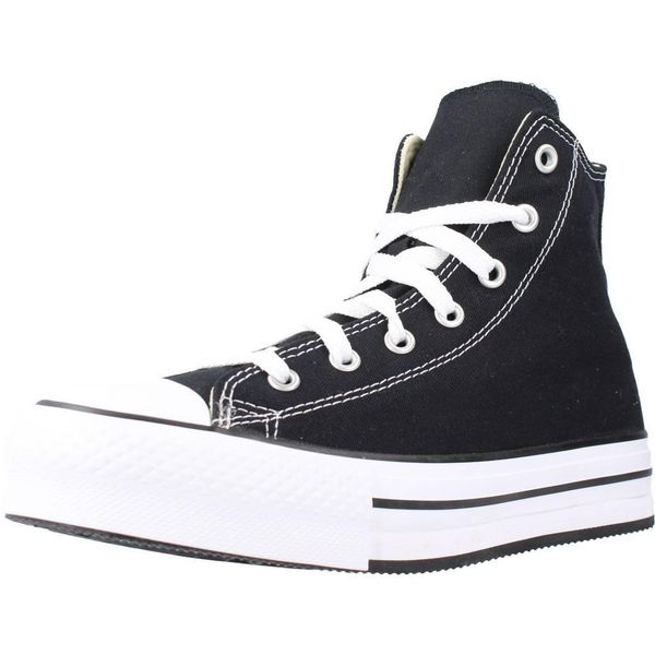 Buty CONVERSE CHUCK TAYLOR ALL STAR PLATFORM Czarny. Czarne trekkingi Converse, z materiału, na fitness i siłownię. Za 390.00 zł.