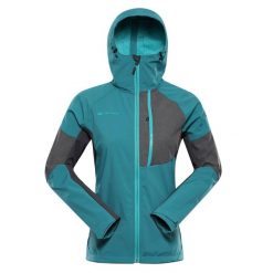 Kurtka softshell damska Alpine Pro Esprita 2. Zielone kurtki sportowe Alpine Pro, l, bez wzorów, z softshellu, bez kaptura, trekkingowe. W wyprzedaży za 299.00 zł.