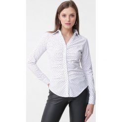 Biała Koszula Giuliana. Białe koszule Born2be, l, bez wzorów, biznesowe, bez kołnierzyka, bez ramiączek. Za 59.99 zł.