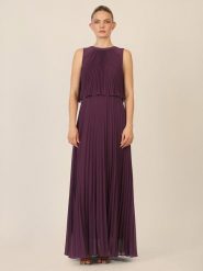 APART Sukienka plisowana w kolorze fioletowym rozmiar: 34. Różowe sukienki Apart, bez wzorów, bez kołnierzyka, bez ramiączek, maxi. Za 339.99 zł.