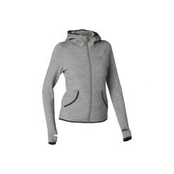 Bluza na zamek z kapturem Gym & Pilates 900 damska. Szare bluzy DOMYOS, xl, bez wzorów, z bawełny, z kapturem. Za 109.99 zł.