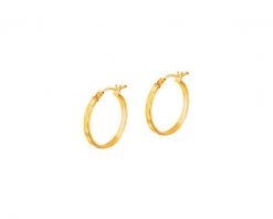 Złote kolczyki - koła, 19 mm. Żółte kolczyki Apart, złote. Za 499.00 zł.