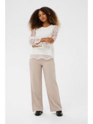 Cream Bluzka w kolorze białym rozmiar: 40. Białe bluzki Cream, bez wzorów, z koronki, bez kołnierzyka, bez ramiączek. Za 165.99 zł.