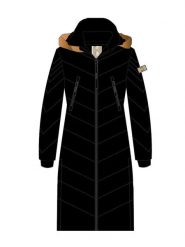 Canadian Peak Płaszcz zimowy "Capucineak" w kolorze czarnym rozmiar: S. Czarne płaszcze Canadian Peak, na zimę, s, bez wzorów, z puchu, bez kaptura. Za 309.65 zł.