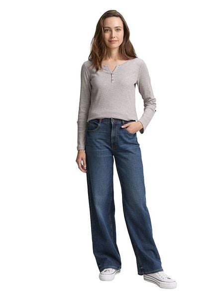Tom Tailor Koszulka w kolorze fioletowym rozmiar: M. Różowe bluzki Tom Tailor, m, bez wzorów, z bawełny, bez kołnierzyka, bez ramiączek. Za 68.95 zł.