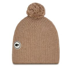 Czapka Eisbär. Brązowe czapki Eisbar, bez wzorów. Za 499.99 zł.
