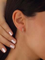 Luja Bijoux Pozłacane kolczyki-kreole z cyrkoniami rozmiar: onesize. Żółte kolczyki Luja Bijoux, z cyrkonią, pozłacane. Za 52.79 zł.